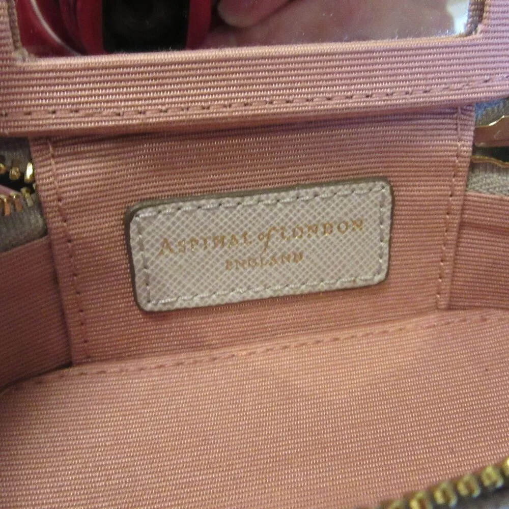 Aspinal of London "Tidy All" Light Grey Saffiano Leather NWOT MSRP $165 - Picture 7 of 10